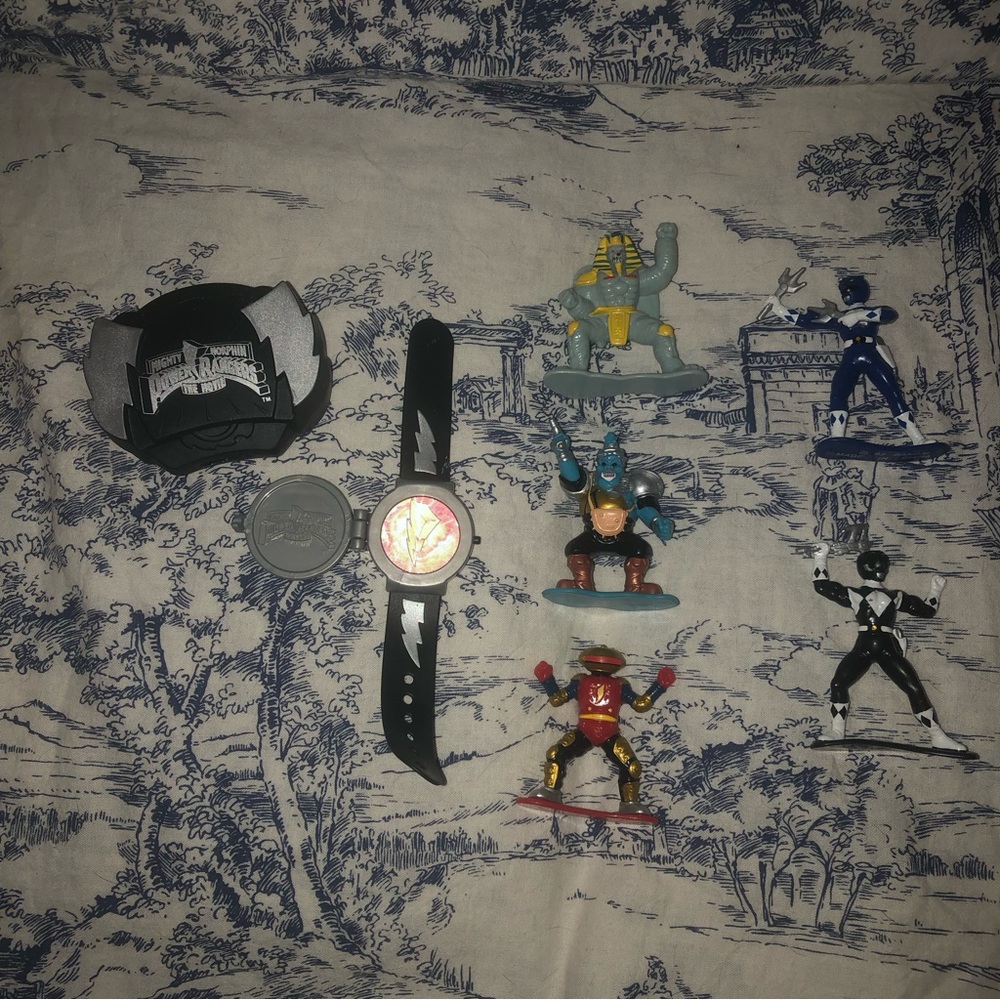 Vintage McDonalds 1995 Mighty Morphin Power Rangers Movie Com Watch Bundle Lot.